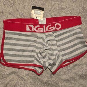 Gigo Men's Boxer Brief / Trunk - Gray striped - XL - NWT